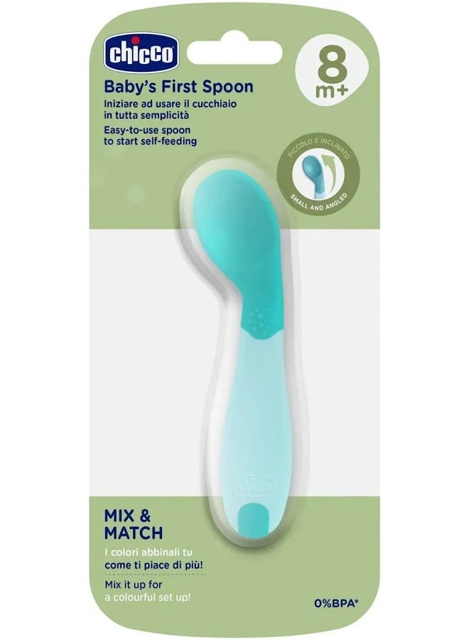 Chicco Baby's First Spoon 8m+ Blue - Image 3