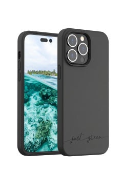 BIGBEN Just Green iPhone 14 Pro Max case Natura Black - Eco-designed  - Image 1