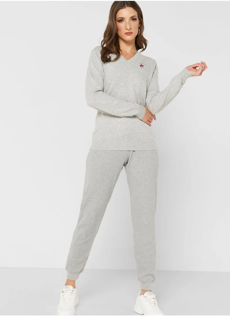 bhpoloclub Drawstring Detail High Waist Pants