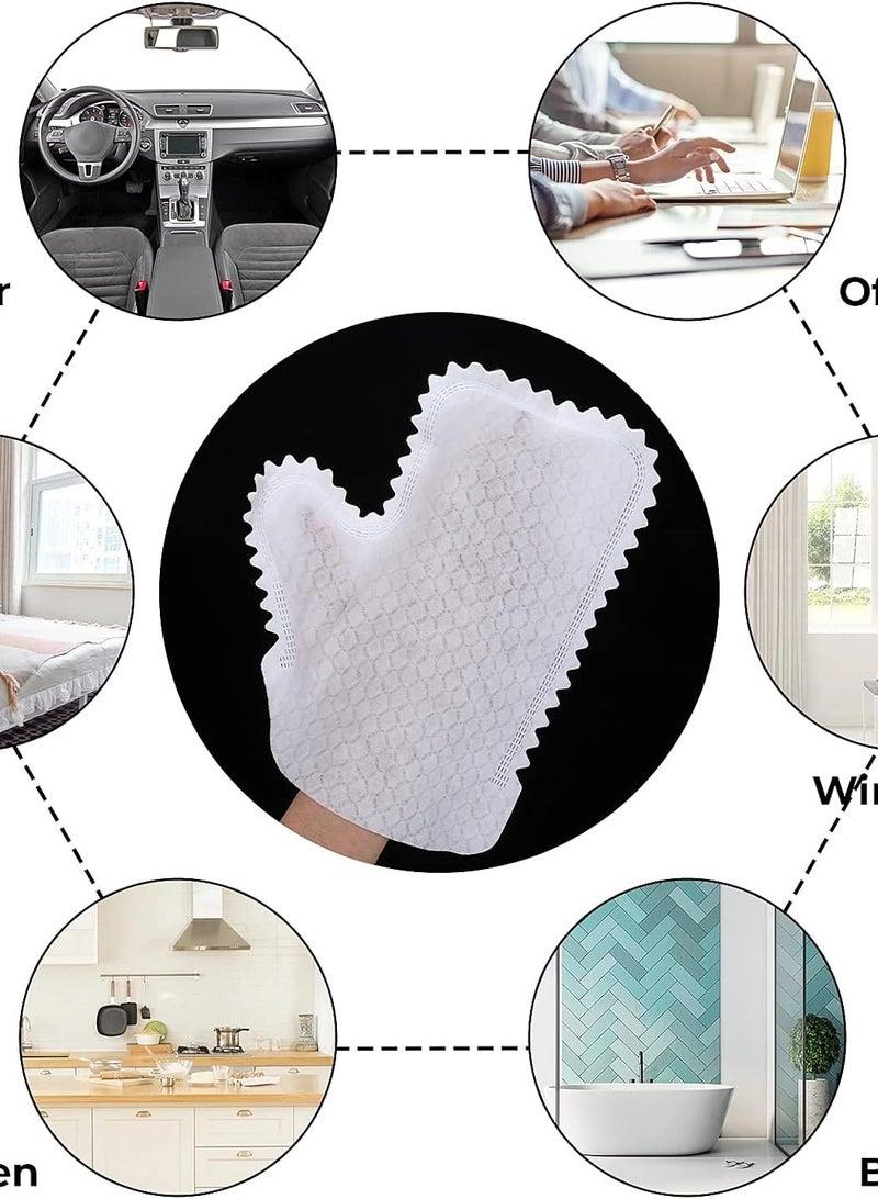 general 10 Pcs Microfiber Dusting Gloves, Dust Removal Gloves Dual-Sided Dust Wipes Washable Dusting Wipes Reusable Dry Wet Cleaning Gloves for Home Kitchen - Image 3