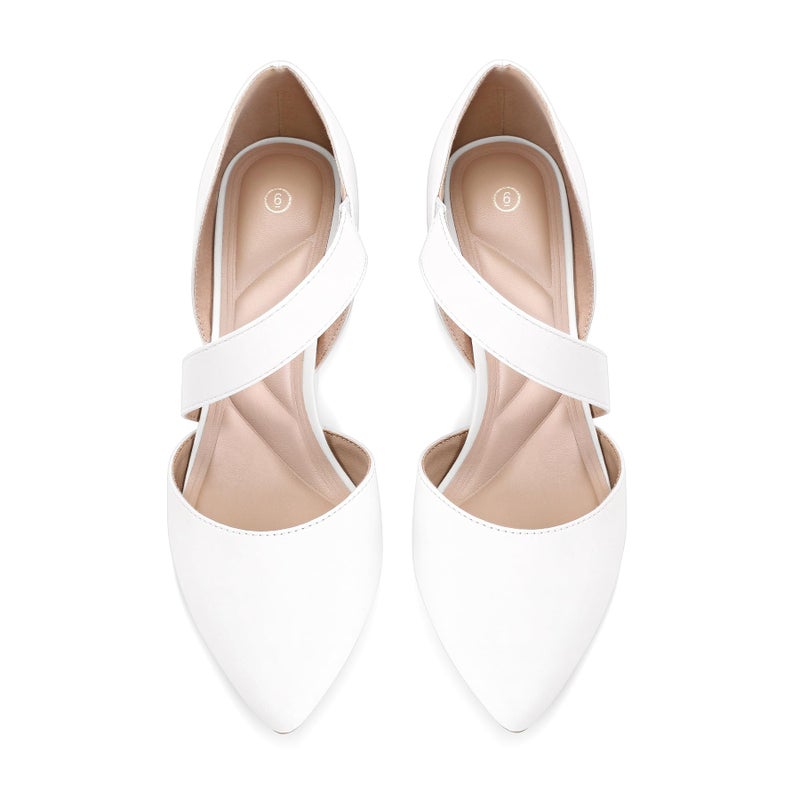 mysoft Women's Pointed Toe Low Stiletto Heel Dress Pumps Shoes - Available in Wide Sizes - Image 4