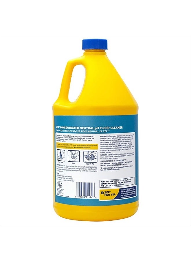 Zep Neutral pH Industrial Floor Cleaner. 1 Gallon (Case of 2) - ZUNEUT128 - Concentrated Pro Trusted All-Purpose Floor Cleaner  - Image 3