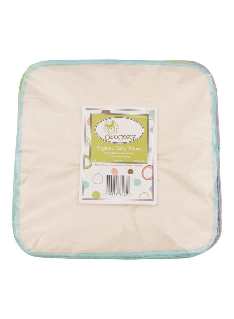 OsoCozy Organic Flannel Baby Wipes 12 Pack - Image 3