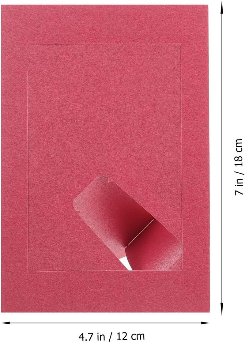 أطارات صور ورقية ABOOFAN للمكتب (10 قطع) مع حامل، من الكرتون السميك، للحرف اليدوية والديكور، بألوان عشوائية - Image 2