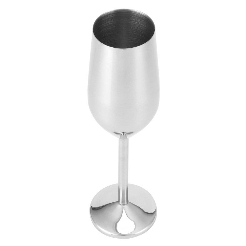 Stainless Steel Goblet: 200ml Mirror Polished Corrosion-Resistant - Stable Non-Slip Base Easy Clean Drinking Glass for Bar Party Picnic Camping Home Use - Image 3