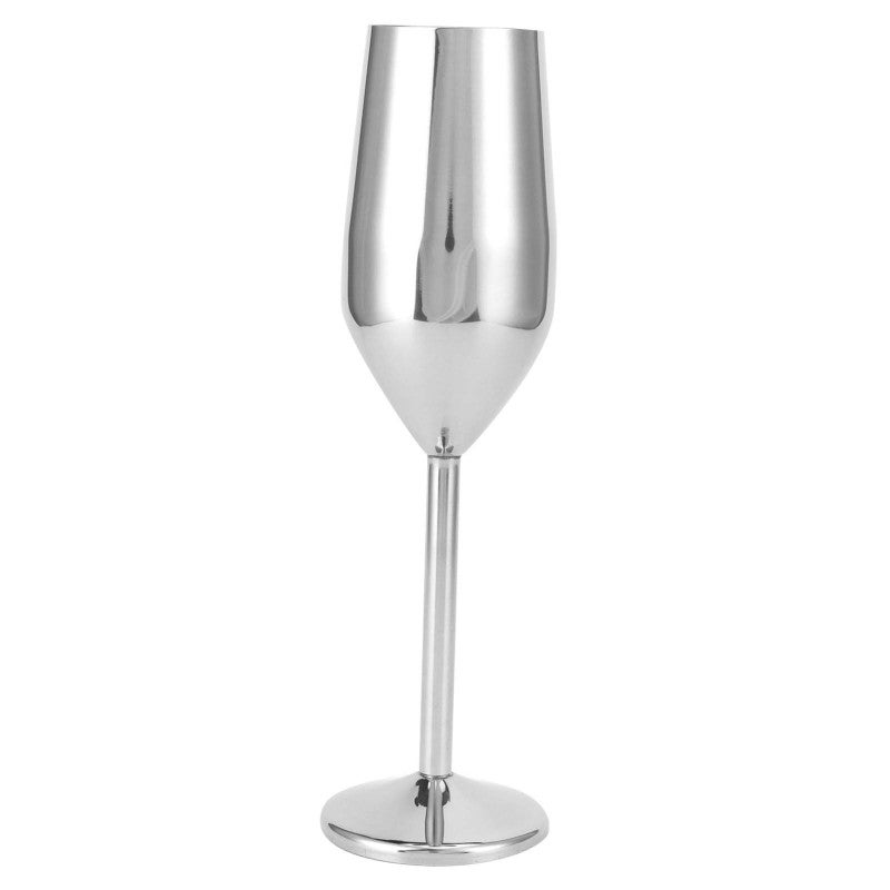 Stainless Steel Goblet: 200ml Mirror Polished Corrosion-Resistant - Stable Non-Slip Base Easy Clean Drinking Glass for Bar Party Picnic Camping Home Use - Image 1