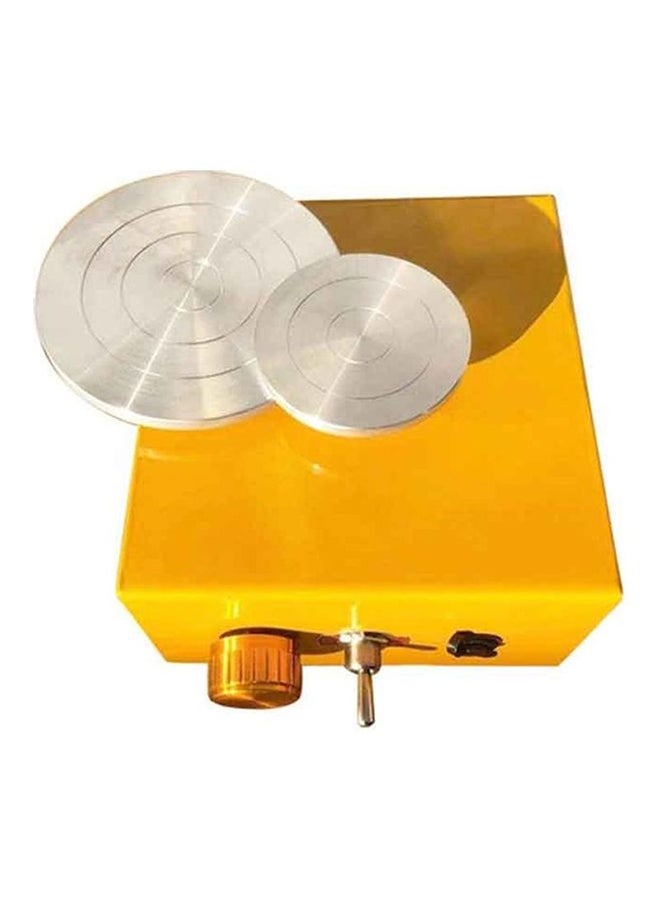 Mini Electric Pottery Wheel Machine Set Yellow 13x15x8.5cm - Image 5