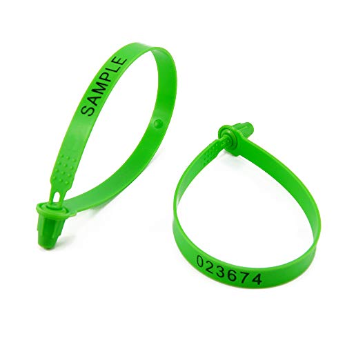 EASY 1000 Plastic Security Tamper Trailer Truck Shipping Container Seals (Green) - Image 2