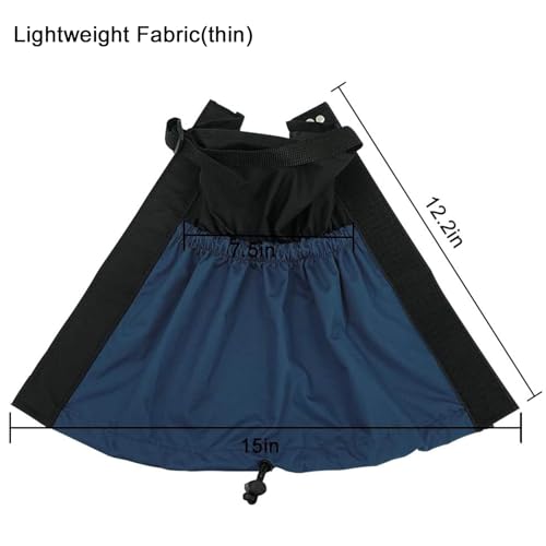 Luwint Waterproof Kids Leg Boot Gaiters - Hiking Hunting Climbing Gear for 6-12 Yrs Old Girls Boys (Navy) - Image 3
