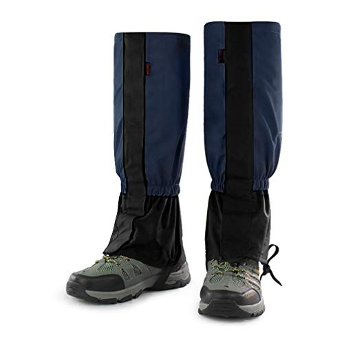 Luwint Waterproof Kids Leg Boot Gaiters - Hiking Hunting Climbing Gear for 6-12 Yrs Old Girls Boys (Navy) - Image 1