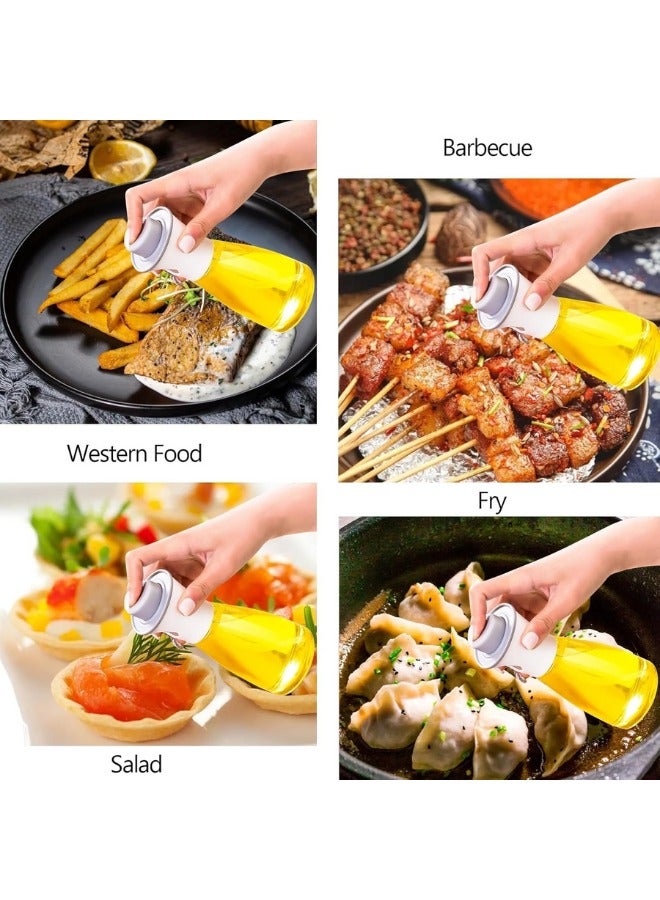 بخاخة زيت من الزجاج موزع للزيت عصير الليمون للطبخ والسلطة والخبز والتنظيف والنباتات 150 مل متعدد الالوان - Image 2