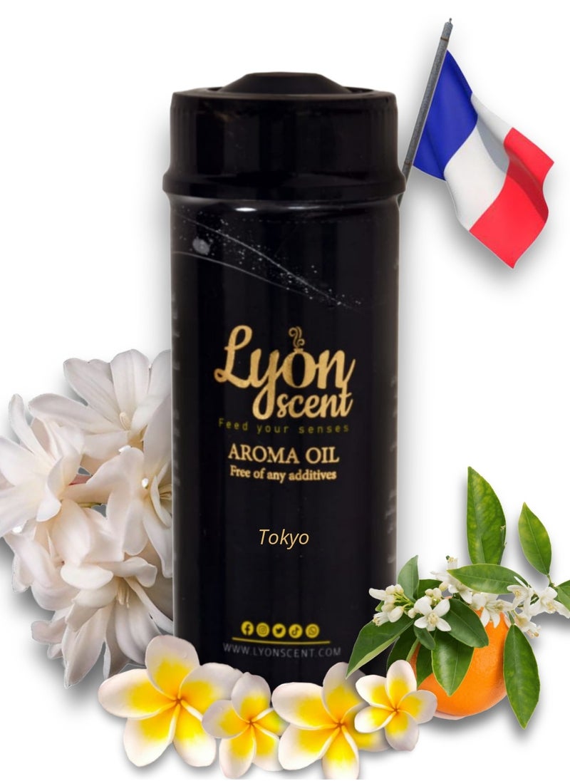 LYON SCENT - Lyon Scent Aroma Oil, 100% Pure Oil, Perfume for Air Freshener, Diffuser Aroma, Fragrance Oil, Air Freshener Oil refill, Essential Scented Oil, Luxurious Scent (TOKYO) - Image 1