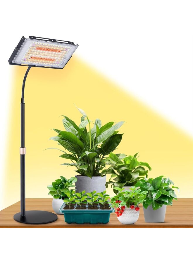 Grow Light for Indoor Plants, 144 LED Full Spectrum Plant Light for Indoor Plants, Large Desk Grow Lamp with On/Off Switch, Height Adjustable, Flexible Gooseneck - Image 1