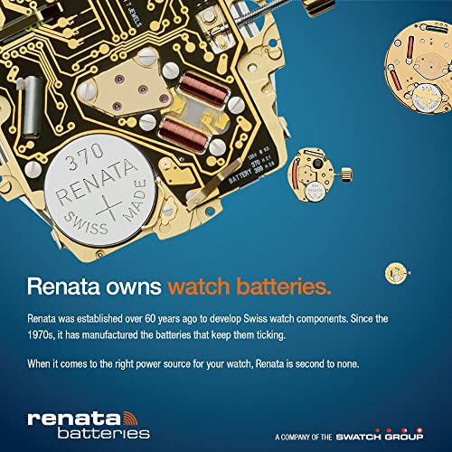 Renata بطاريات ريناتا 396 SR726W - 1.55 فولت أكسيد الفضة 396 لساعة (عبوة 2) - Image 3