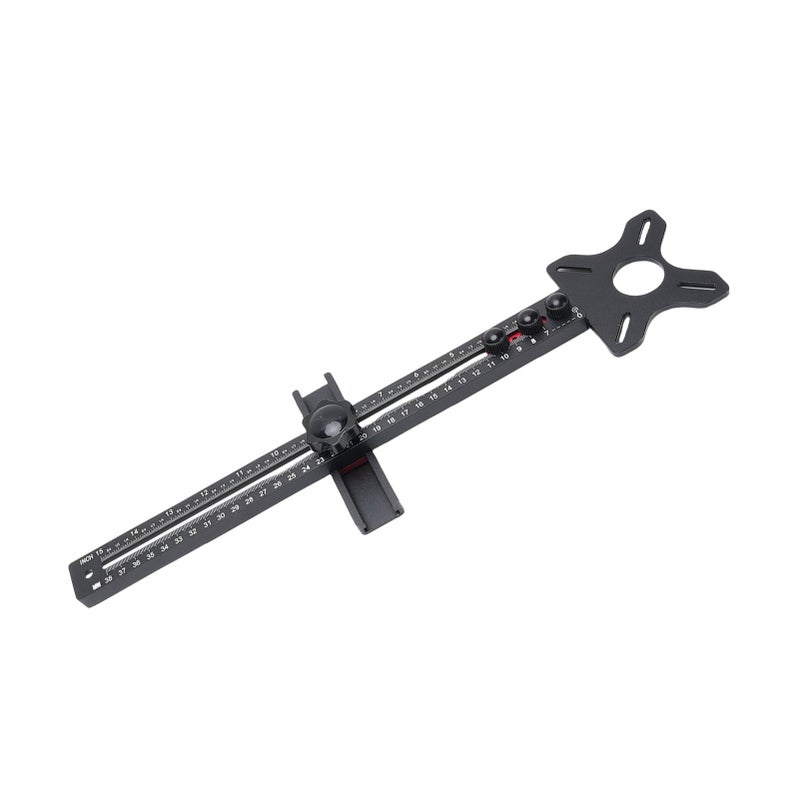Router Milling Groove Bracket Aluminum Alloy Multi Functional Router Circle Cutting Guide for Woodworking - Image 2