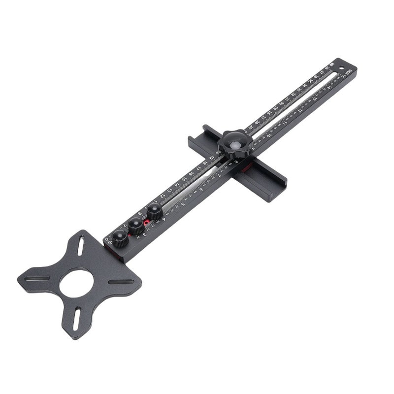 Router Milling Groove Bracket Aluminum Alloy Multi Functional Router Circle Cutting Guide for Woodworking - Image 1