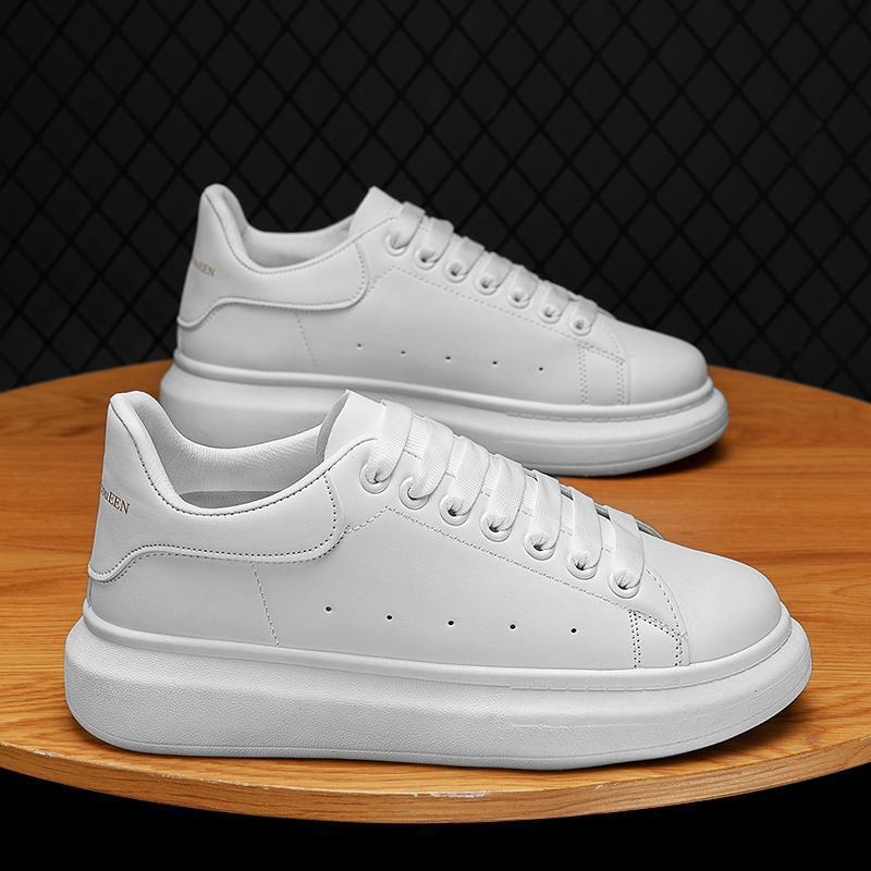 2025 New Thick-soled Mens Shoes Spring Torre Shoes Trendy Shoes Classic White Shoes Couple Style Small Size White black - Image 2