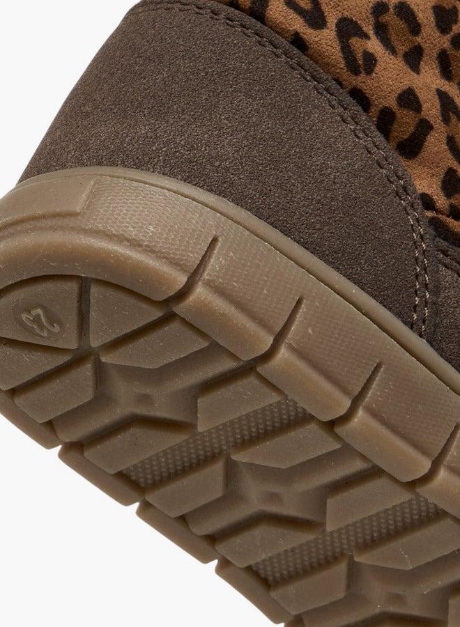 Barefeet Animal Print Ankle Boots with Zip Closure - Image 5