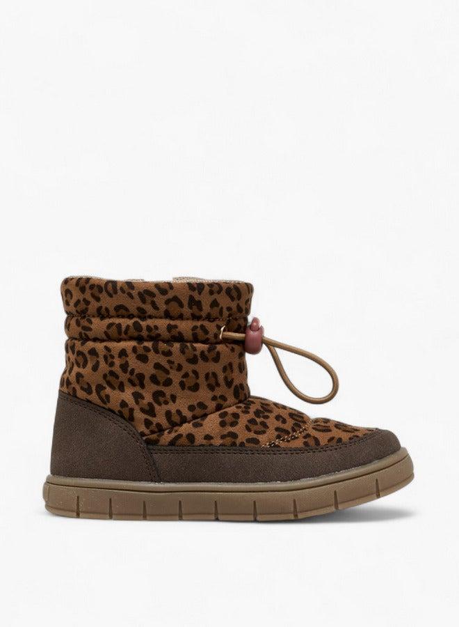 Barefeet Animal Print Ankle Boots with Zip Closure - Image 2
