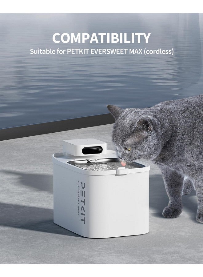 PETKIT Filter Unit Rect for EVERSWEET MAX Cordless Water Fountain, Replacement for 105 fl oz/3L Automatic Cat Fountain, 5 pack - Image 3