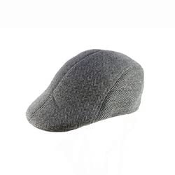 RR DESIGN Golf/Flat Cap for Men/Gatsby Newsboy Hat Cap for Men (Grey Plain) - Image 2