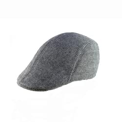 RR DESIGN Golf/Flat Cap for Men/Gatsby Newsboy Hat Cap for Men (Grey Plain) - Image 1