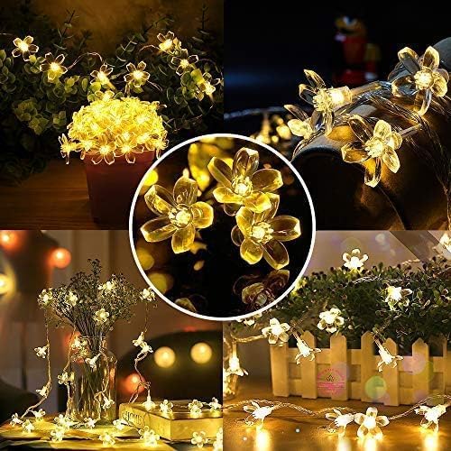 Satyam Kraft SATYAM KRAFT 1 Pc Flower Light for FestivalsOccasions Room Anniversary DecorationsBirthday GiftWedding Decoration Diwali DecorationChristmas Tree DecorationYellow Pack of 1  - Image 2