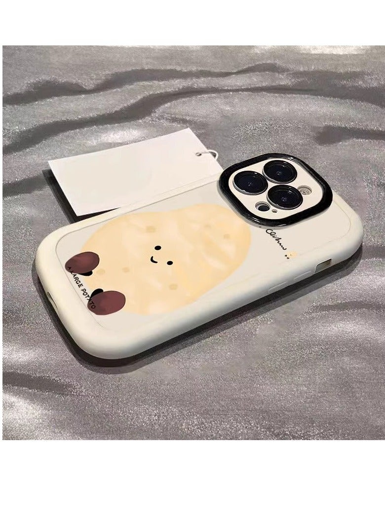 NIBEMINENT A Big Potato Protective TPU Case Cover For iPhone 17, White