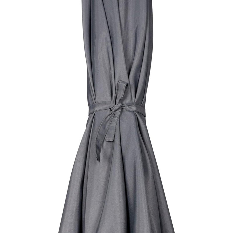 Blissun 7.5 ft Patio Umbrella, Yard Umbrella, Outdoor Market Umbrella with Push Button Tilt Crank, Dark Grey - Image 5