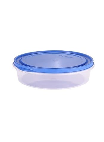 Darkness - DARKNESS Plastic Classic Round Airtight Transparent Storage Box Container, Snacks Storage Container (Multicolour/4 liter) (1) - Image 1