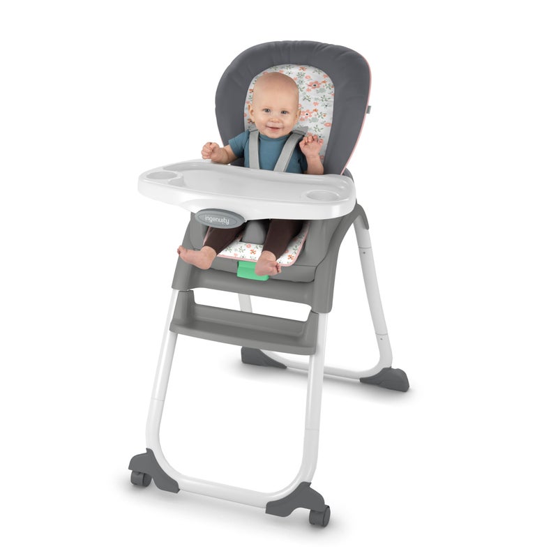 Ingenuity Full Course 6-in-1 High Chair - Baby to 5 Years Old, 6 Convertible Modes, 2 Dishwasher Safe Trays - Milly - Image 4