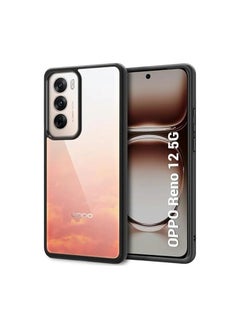 Generic Bumper Protective Case for Reno 12 Silicone TPU Bumper Ultra Durable Ultra-Safe Camera Optimum Solution Black  - Image 1