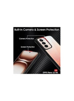 Generic Bumper Protective Case for Reno 12 Silicone TPU Bumper Ultra Durable Ultra-Safe Camera Optimum Solution Black  - Image 5
