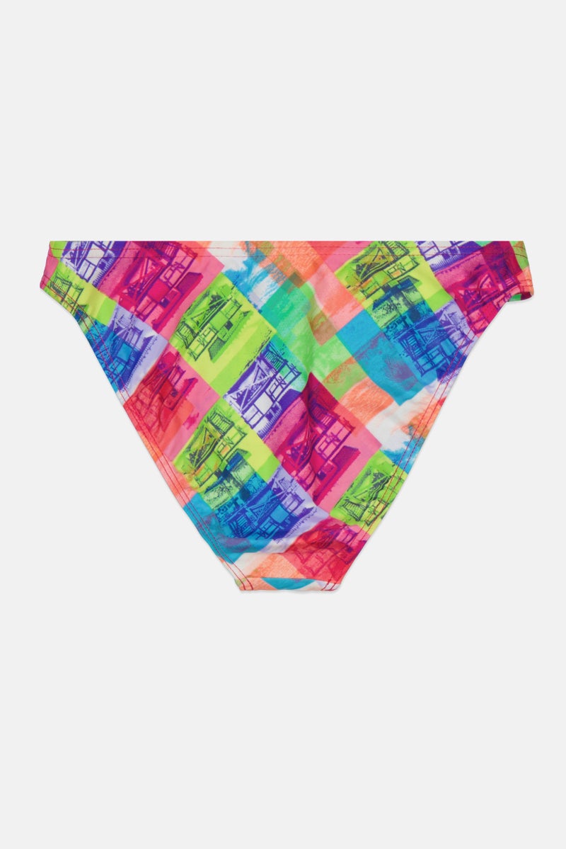 arena Kids Girl Allover Print Swim Bottom, Multicolor - Image 2