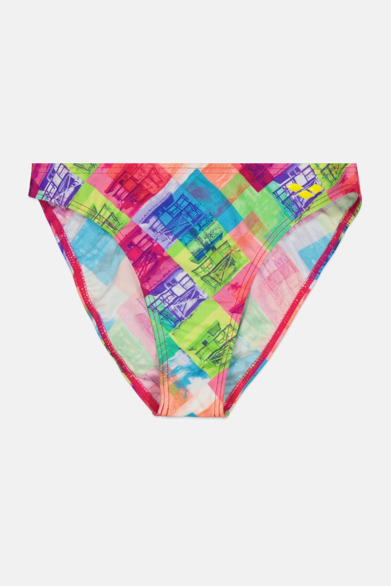 arena Kids Girl Allover Print Swim Bottom, Multicolor - Image 1