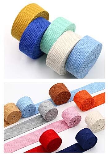 Aumey Cotton Webbing，Webbing Bag Handles, Bag Strap for Tote Bag Upholstery Webbing，78 Inch (Beige, Width=1.5 inch) - Image 4