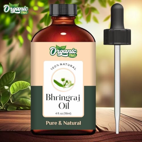 Organic Zing Bhringraj Oil 118 ml (3.99 fl oz) – Traditional Hair Oil for Scalp Treatments, Hair Conditioning & DIY Hair Care Formulations - Image 3