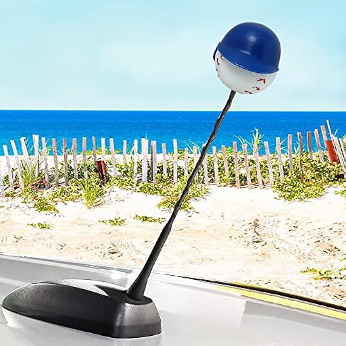 rayihni Baseball Player Hitting Slugger w/Batting Helmet Car, Truck, SUV Antenna Topper (Auto Accessory) (Pack of 2) - Image 3