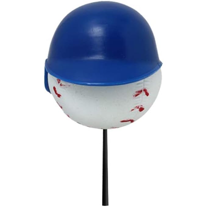 rayihni Baseball Player Hitting Slugger w/Batting Helmet Car, Truck, SUV Antenna Topper (Auto Accessory) (Pack of 2) - Image 1