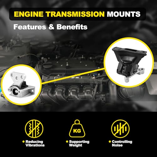 YEHERIT (Genuine OE Quality) Engine Motor Mount Compatible with Honda Civic 1.8L 2006-2011 Auto Transmission Motor Mount Replace A4530 A4534 A4543 A4546 - Image 4
