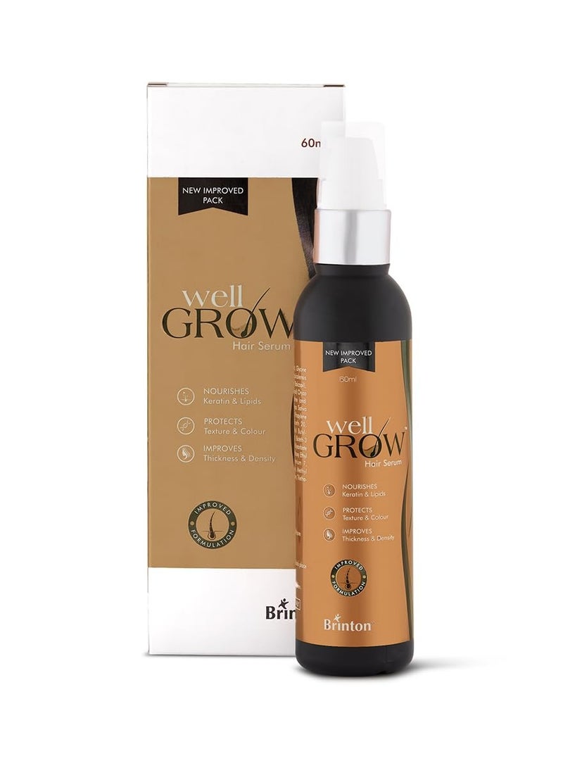 بريتون سيروم ويل جرو المضاد لتساقط الشعر | مُعزز بمركب البايكابيل والكيراريس النباتي | يُساعد على إعادة نمو الشعر والحد من تساقطه | 60 مل - Image 1