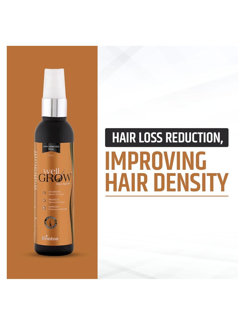 بريتون سيروم ويل جرو المضاد لتساقط الشعر | مُعزز بمركب البايكابيل والكيراريس النباتي | يُساعد على إعادة نمو الشعر والحد من تساقطه | 60 مل - Image 2