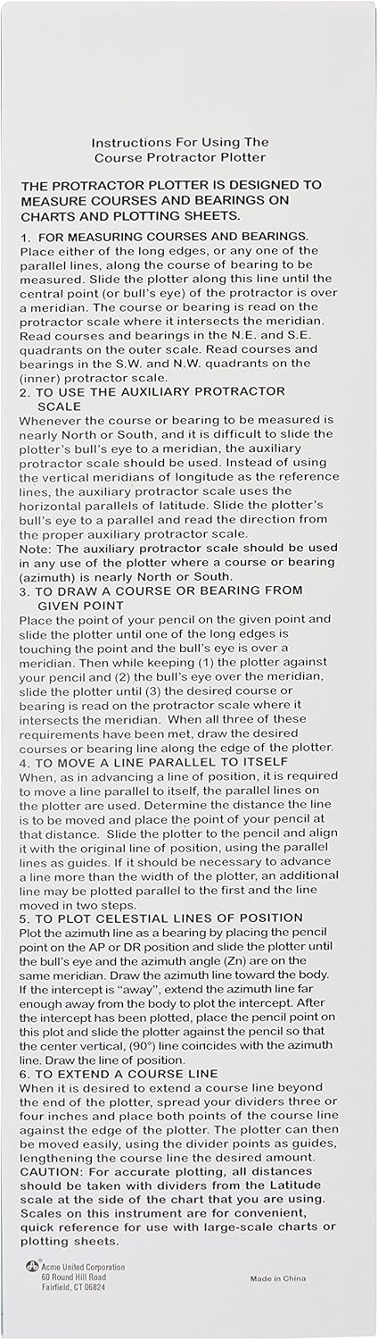 Westcott Westcott Course Protractor Plotter Ruler 15 Transparent P72 - Image 2