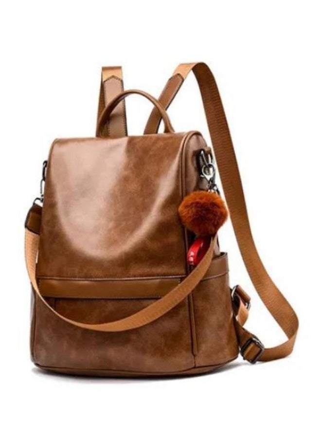 Generic - Anti theft casual shoulder backpack, large capacity soft leather backpack, fashionable women's backpack - Image 1