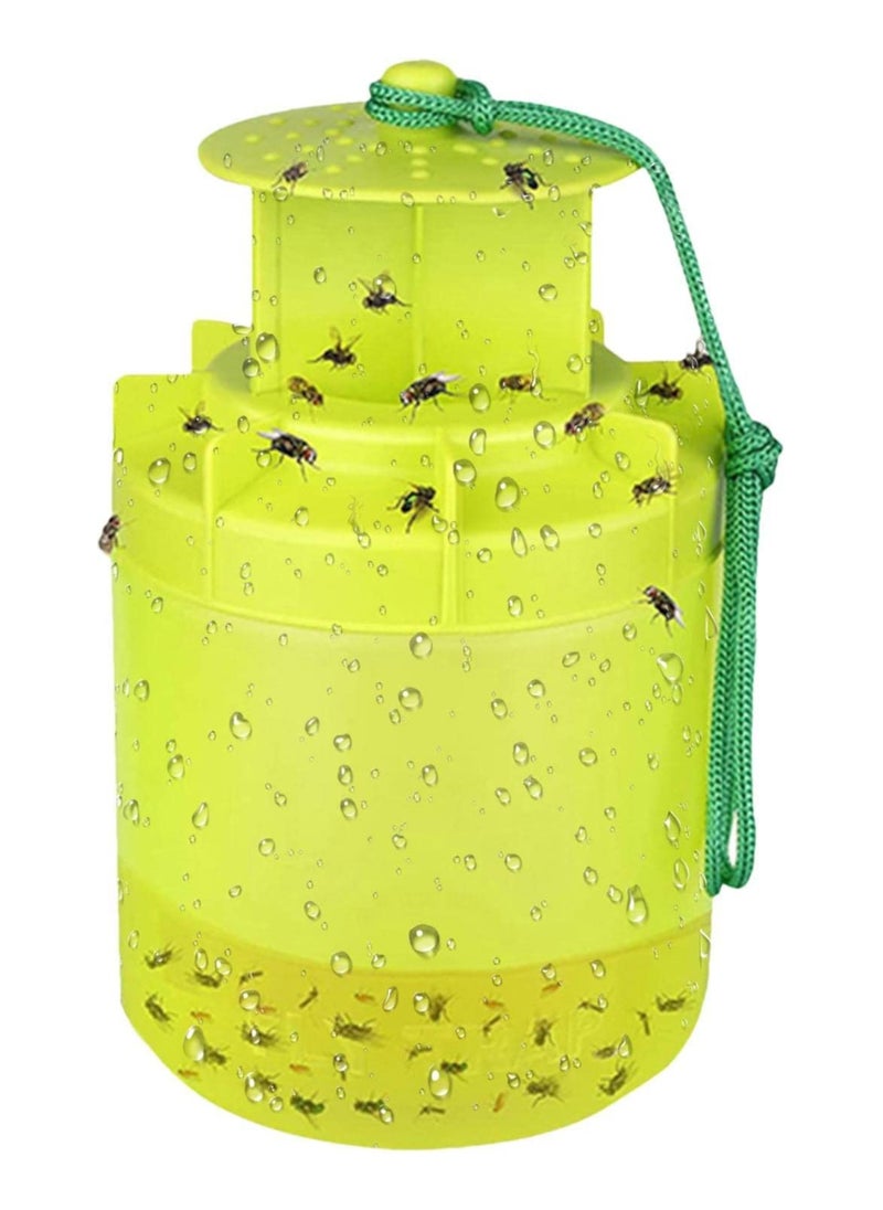 Generic Fly Trap Outdoor Hanging, Insect Fly Catcher with Fly Attractant, Non-Toxic Outdoor Hanging Ranch Fly Traps, Reusable Fly Repellent Trap Fly Killer Deterrent for Pasture/Orchard/Garden/Camping  - Image 1
