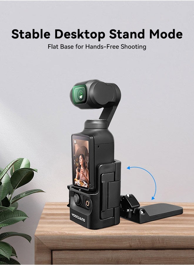 DJI Osmo Pocket 4/ Pocket 3 Multi-Angle Magnetic Quick Release Frame Cage PC 83g, Vlogging Light Mic Mount Accessory - Image 3