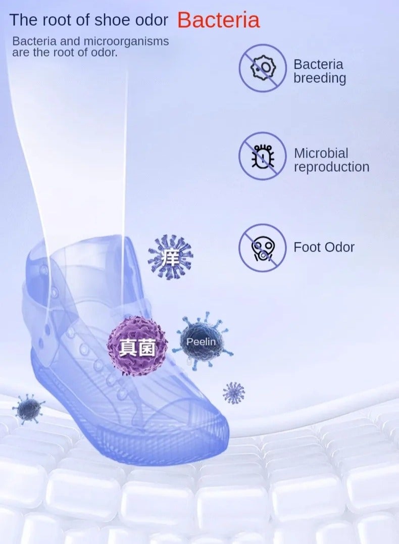 ارواق أربعة رفوف مجفف الأحذية الإلكترونية ذكي درجة حرارة ثابتة الأشعة فوق البنفسجية قابلة للطي توقيت قابلة للتطوير مجفف الأحذية 220 فولت - Image 5