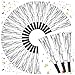 GDZRDFLH 36 Pcs Noise Makers Birthday Blowers Glitter Metallic Fringed Party Blow Horns for Birthday Baby Shower Wedding Graduation Sporting New Year Party Favors SupplieSilvery - Image 2