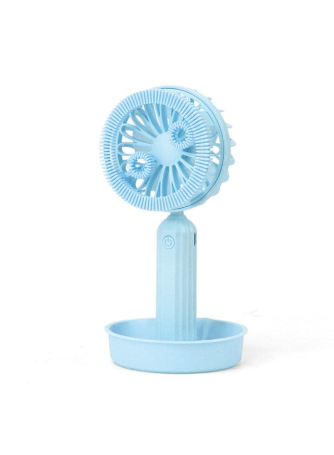 Loquat Handheld Cooling Fan Bubble Blower Toy 9.2*17*6cm - Image 1