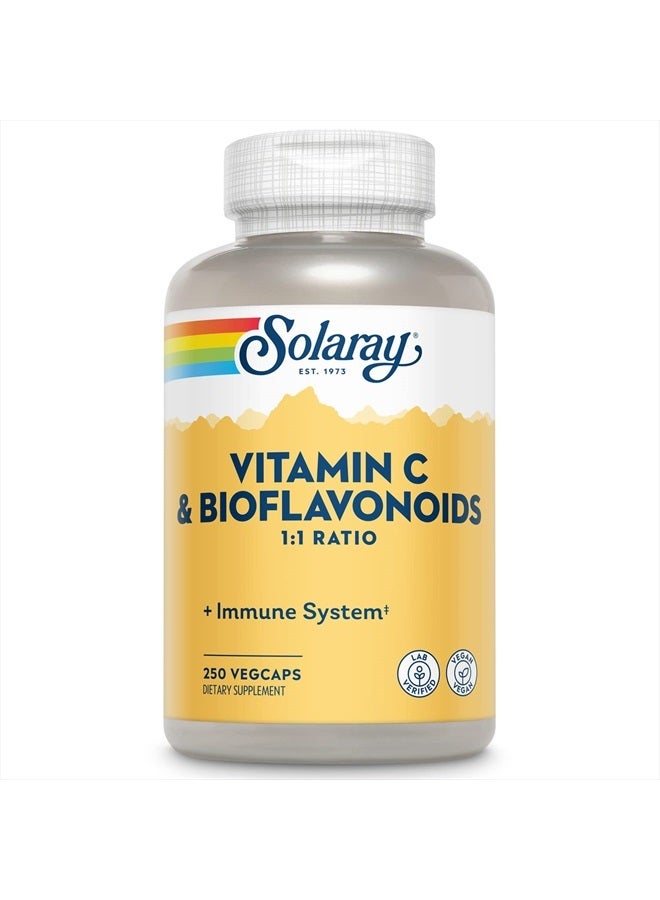 Solaray C w/Bioflavonoids, Veg Cap (Btl-Plastic) 500mg 100ct (250 CT, 125 Serv.)  - Image 1
